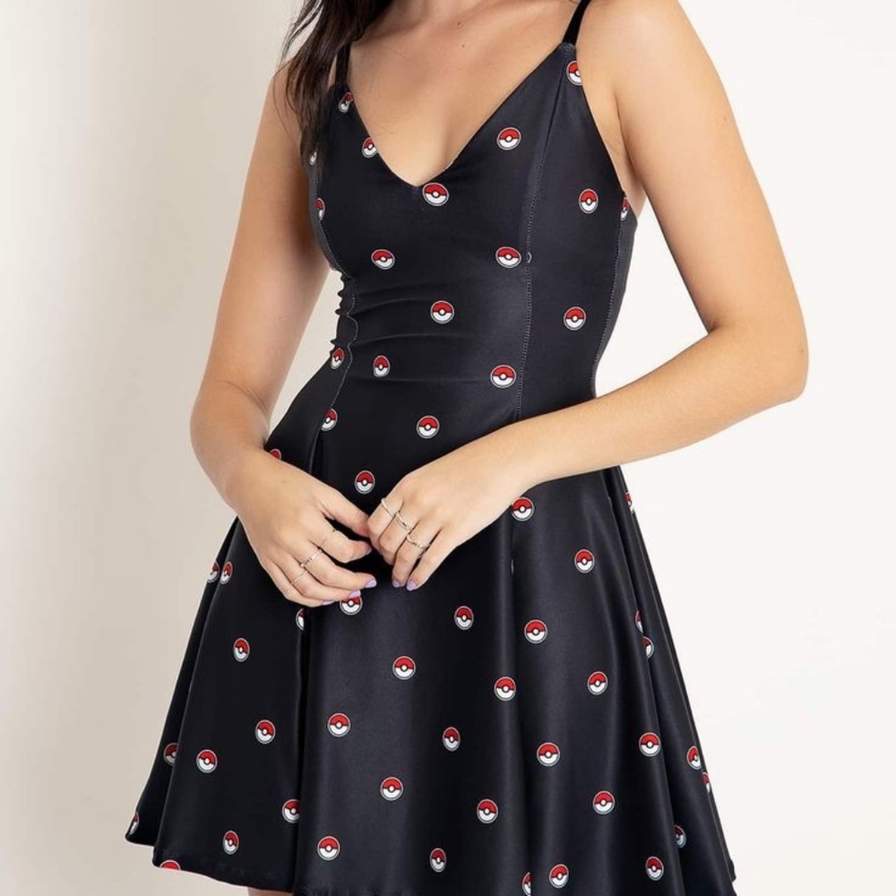 Poke ball mini strappy dress